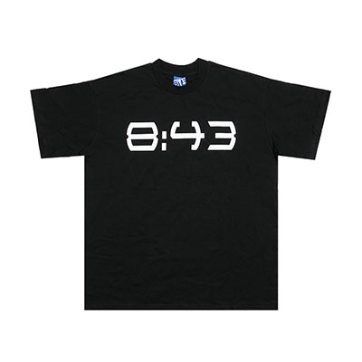BYE JEREMY(バイジェレミー)/ O'CLOCK T-SHIRT -BLACK-