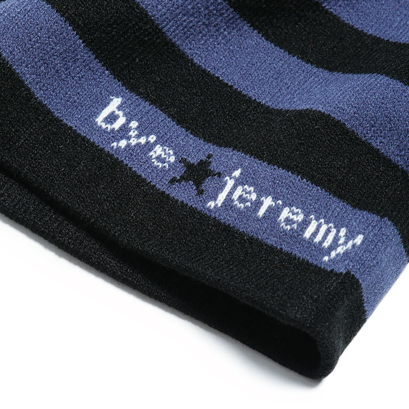 BYE JEREMY(バイジェレミー)/ DEMO BEANIE -BLACK/BLUE-