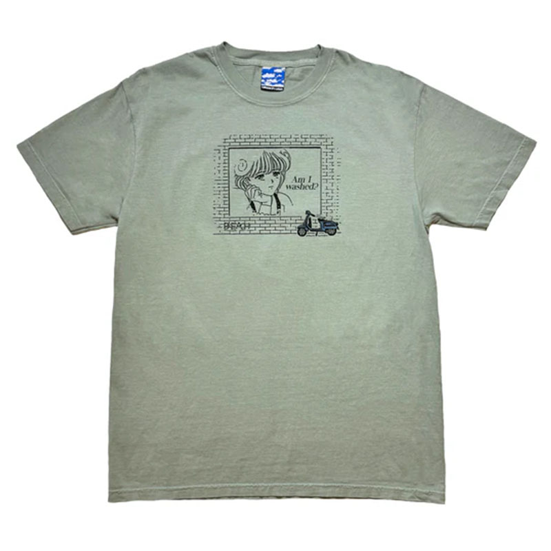 BLEACH USA(ブリーチ)/ WASHED TEE -SAGE GREEN-