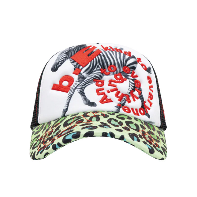b.Eautiful(ビューティフル)/b.i Foam Trucker Hat -Baby Zebra-