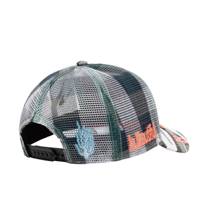 b.Eautiful(ビューティフル)/ Biyu Hat -Black White Camo / Buffalo Check-