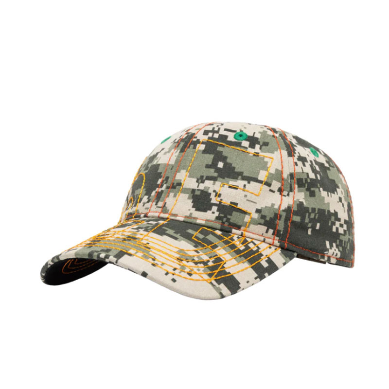 b.Eautiful(ビューティフル)/ Vapor 6 Panel Hat -Cala Digicamo / Orange-