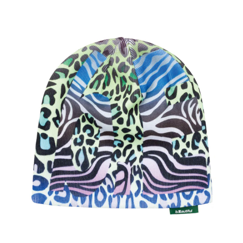b.Eautiful(ビューティフル)/ Max Animal Beanie -Multi / Hot Pink-