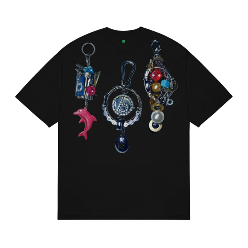 b.Eautiful(ビューティフル)/ b.Eautiful x LEO GON’DO 3 Chains T-Shirt -BLACK-