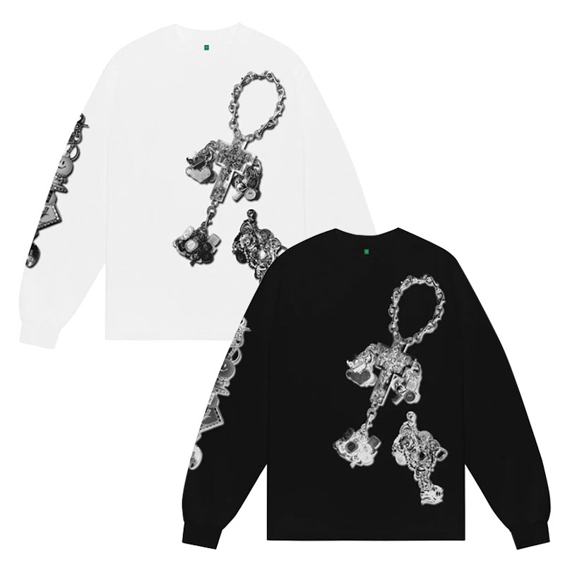 b.Eautiful(ビューティフル)/ b.Eautiful x LEO GON’DO Chains LS Shirt -2.COLOR-