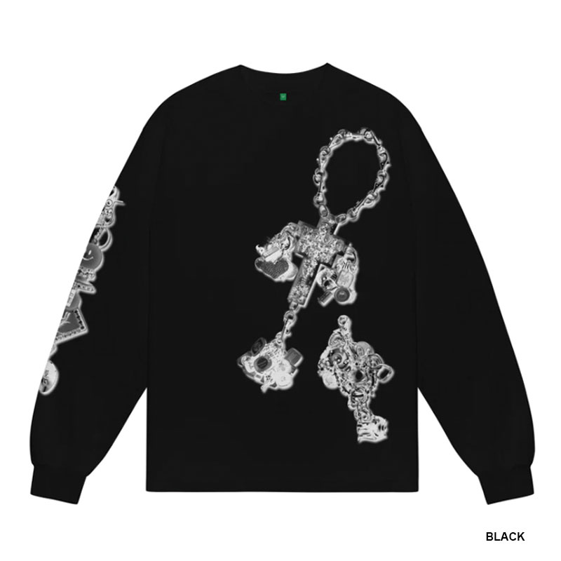b.Eautiful(ビューティフル)/ b.Eautiful x LEO GON’DO Chains LS Shirt -2.COLOR-
