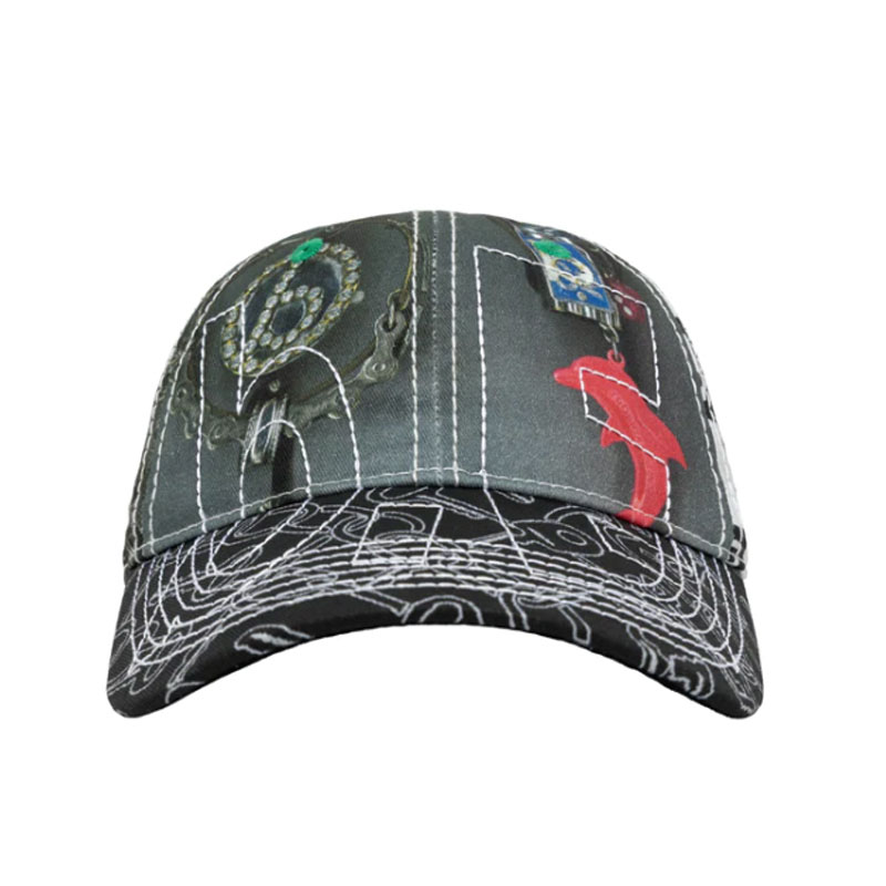 b.Eautiful(ビューティフル)/ b.Eautiful x LEO GON’DO Vapor 6 Panel Hat -MIX CHAIN/SILVER-