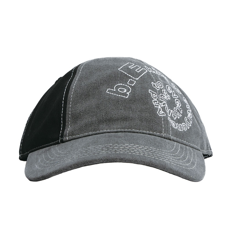b.Eautiful(ビューティフル)/ B-Turn Low Profile Hat -W.BLACK/WHITE-