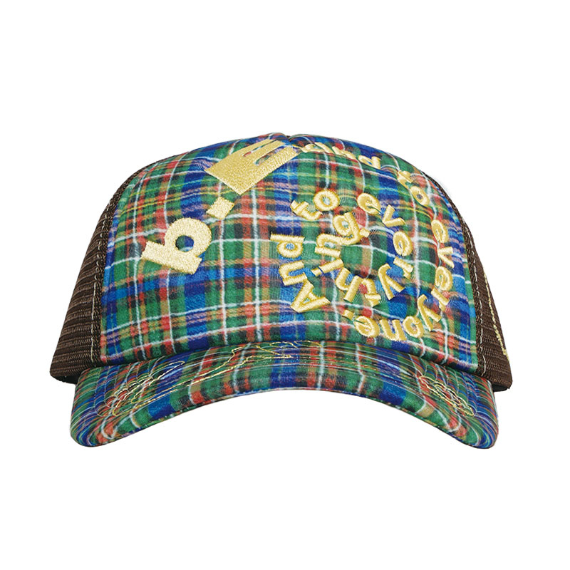b.Eautiful(ビューティフル)/ Bi Foam Trucker Hat -HIGHLAND TARTAN-