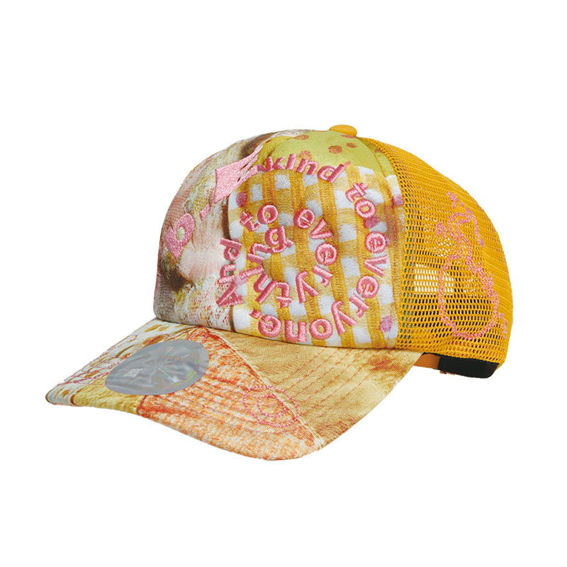 b.Eautiful(ビューティフル)/ Bi Foam Trucker Hat -MIX FABRIC-