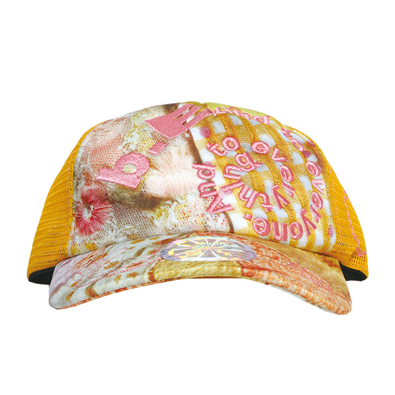 b.Eautiful(ビューティフル)/ Bi Foam Trucker Hat -MIX FABRIC-