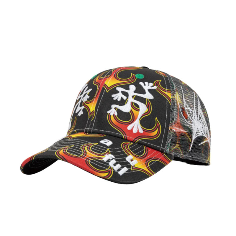 b.Eautiful(ビューティフル)/ Biyu Hat -RED FLAME/BLACK-