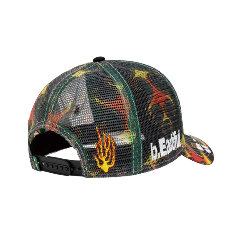 b.Eautiful(ビューティフル)/ Biyu Hat -RED FLAME/BLACK-