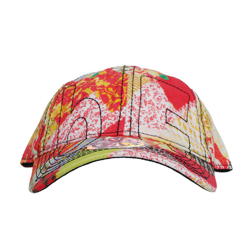 b.Eautiful(ビューティフル)/ Vapor 6 Panel Hat -RED KIMONO-