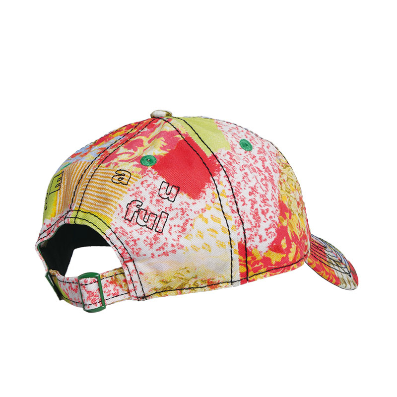 b.Eautiful(ビューティフル)/ Vapor 6 Panel Hat -RED KIMONO-