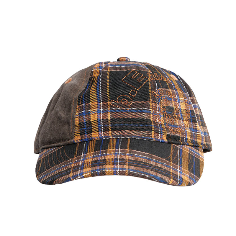 b.Eautiful(ビューティフル)/ B-Turn Low Profile Hat -BROWN PLAID-