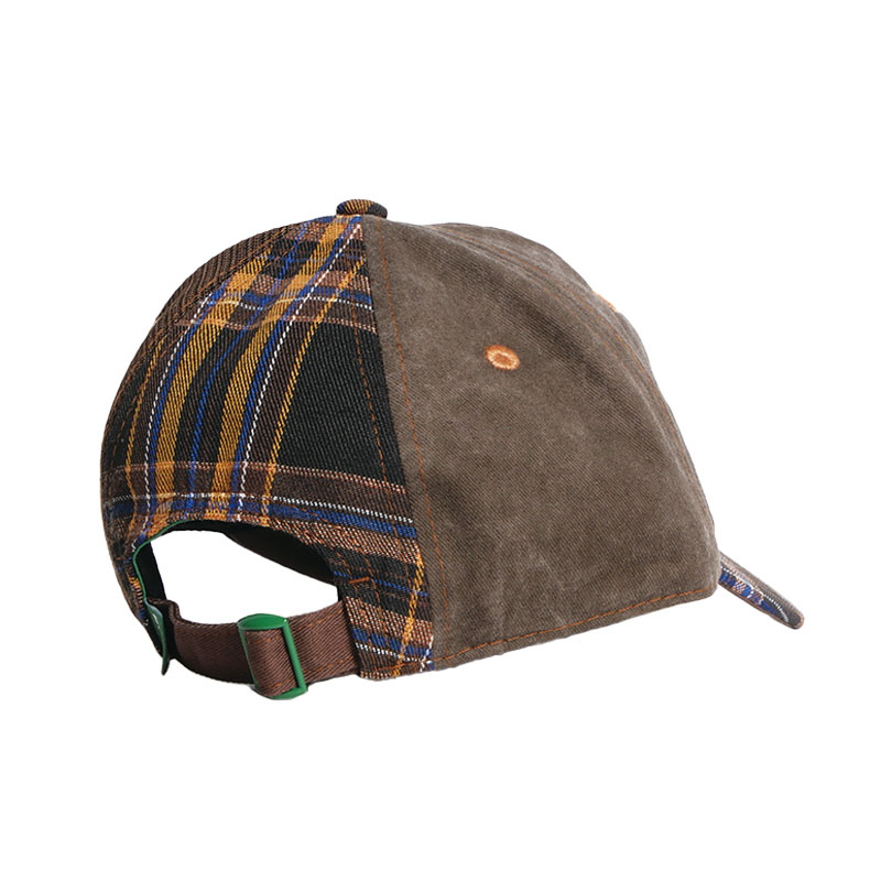 b.Eautiful(ビューティフル)/ B-Turn Low Profile Hat -BROWN PLAID-