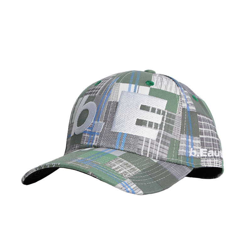 b.Eautiful(ビューティフル)/ b.E Hat -GREEN MIX CHECKER-