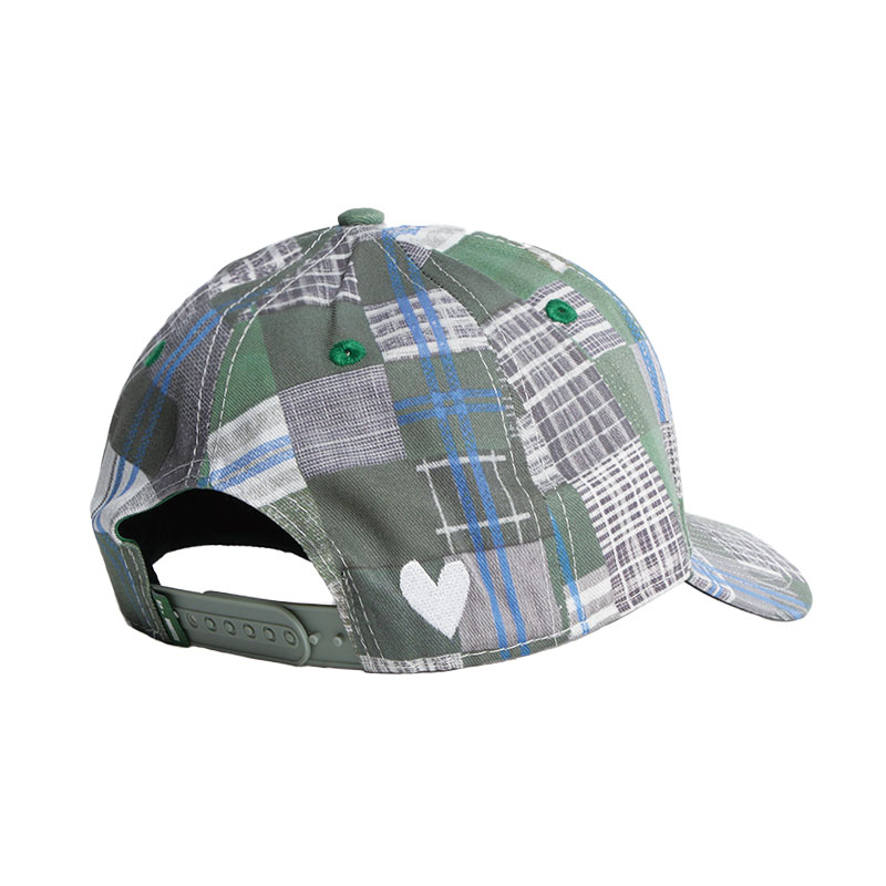 b.Eautiful(ビューティフル)/ b.E Hat -GREEN MIX CHECKER-
