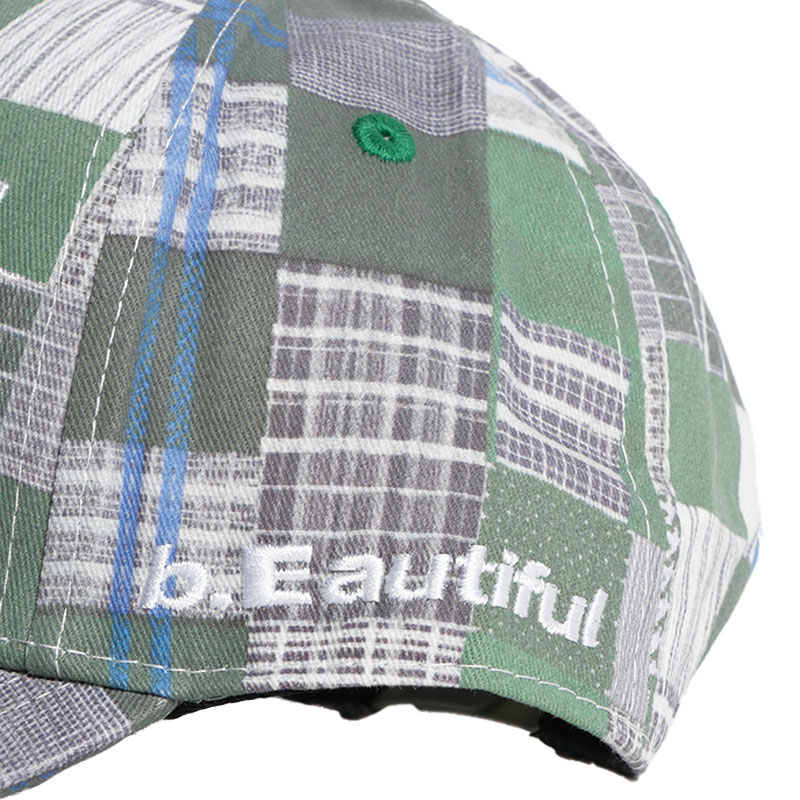 b.Eautiful(ビューティフル)/ b.E Hat -GREEN MIX CHECKER-