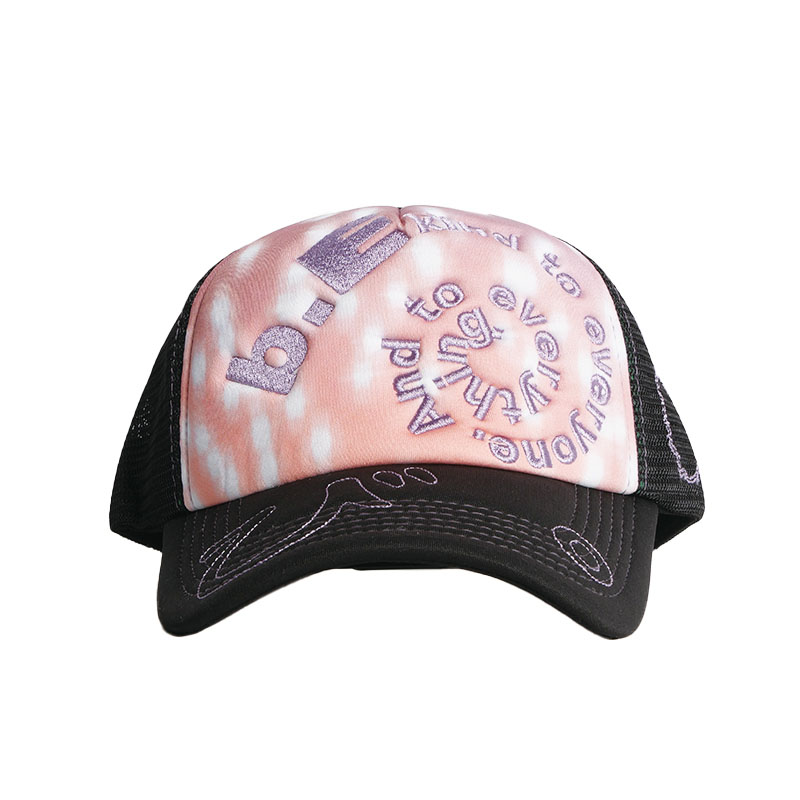 b.Eautiful(ビューティフル)/ Bi Foam Trucker Hat -FADED STAR/BLACK-
