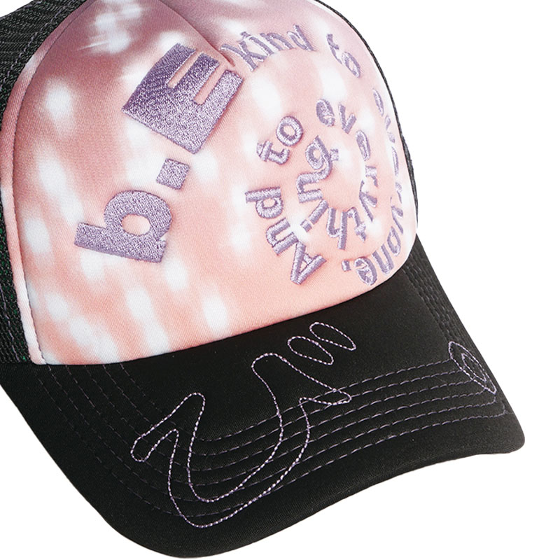 b.Eautiful(ビューティフル)/ Bi Foam Trucker Hat -FADED STAR/BLACK-