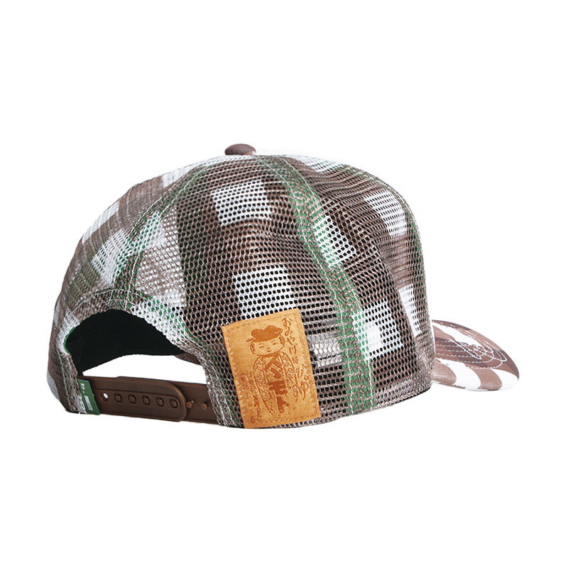 b.Eautiful(ビューティフル)/ Bi Foam Trucker Hat -BROWN CHECKER-