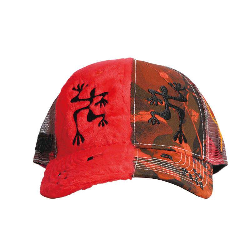 b.Eautiful(ビューティフル)/ Biyu Hat -RED PLUSH/FIRE CAMO-