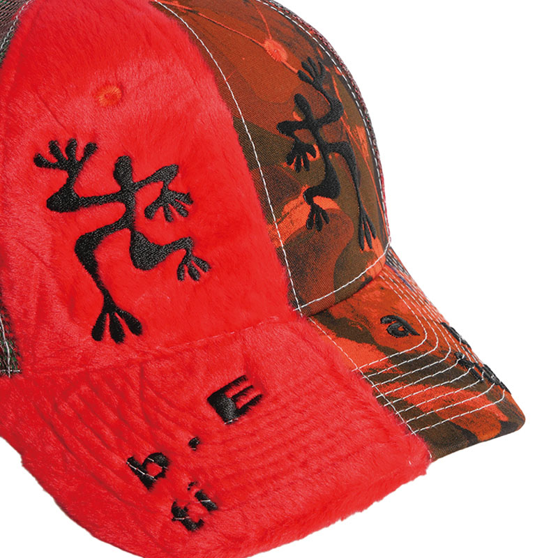 b.Eautiful(ビューティフル)/ Biyu Hat -RED PLUSH/FIRE CAMO-