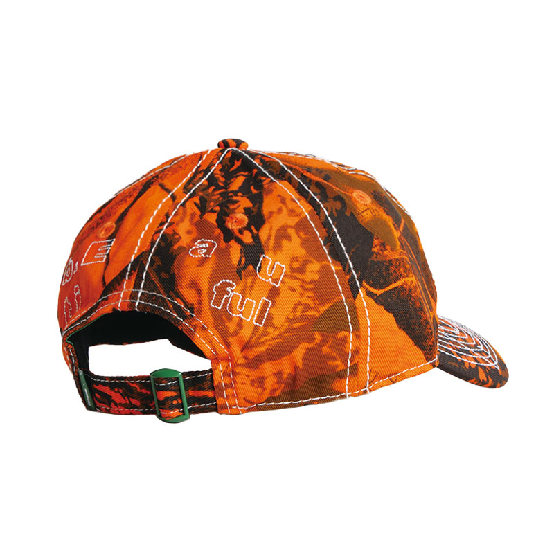 b.Eautiful(ビューティフル)/ Vapor Low Profile Hat -ORANGE CAMO/WHITE-