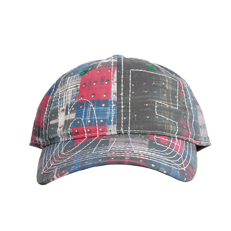 b.Eautiful(ビューティフル)/ Vapor Low Profile Hat -STUDDED PLAID/WHITE-