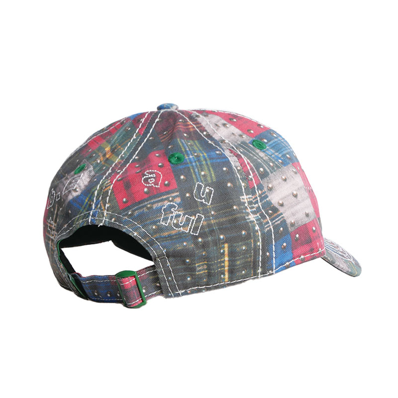 b.Eautiful(ビューティフル)/ Vapor Low Profile Hat -STUDDED PLAID/WHITE-