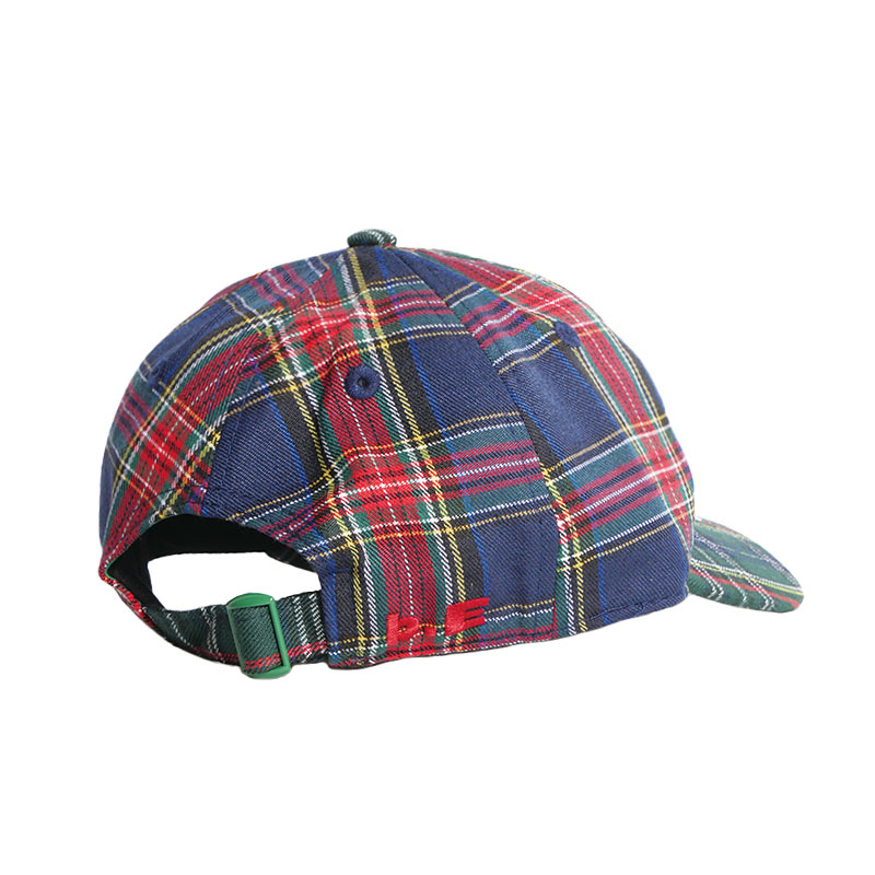 b.Eautiful(ビューティフル)/ Empty Low Profile Hat -GREEN PLAID/NAVY PLAID-