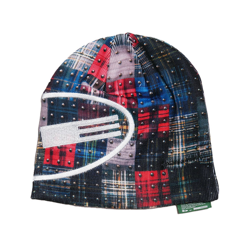 b.Eautiful(ビューティフル)/ Studded Plaid Beanie