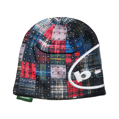 b.Eautiful(ビューティフル)/ Studded Plaid Beanie