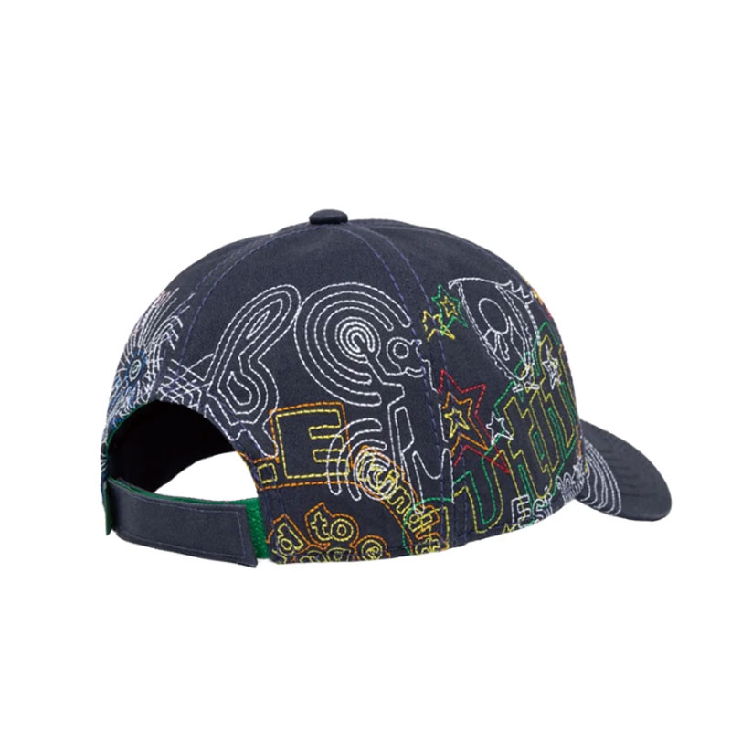 b.Eautiful(ビューティフル)/ Stitch Mania Low Profile Hat -Washed Navy / Multi-