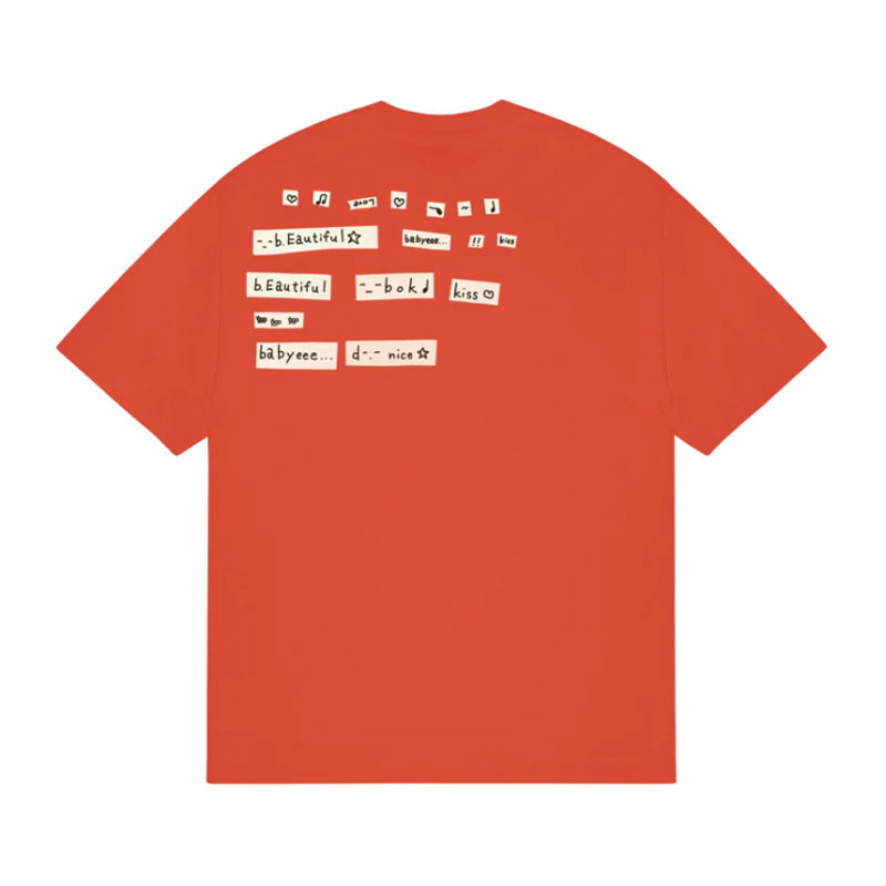 b.Eautiful(ビューティフル)/ b.Eautiful x Shoma Mitani Kiss T-Shirt -ORANGE-