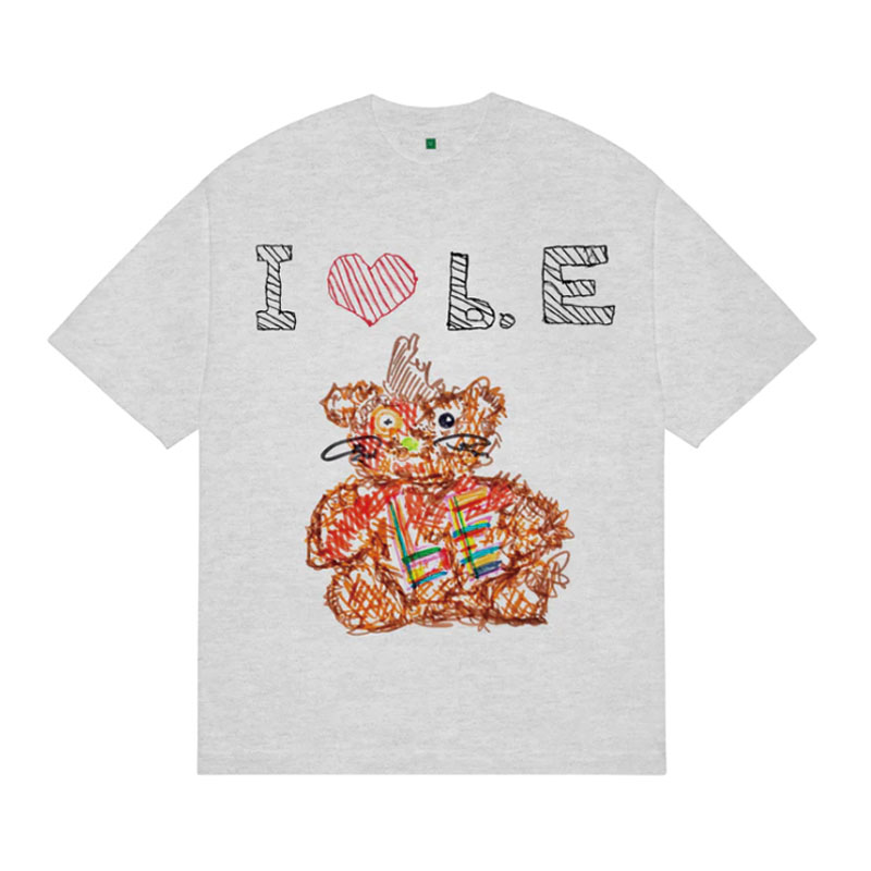 b.Eautiful(ビューティフル)/ b.Eautiful x Shoma Mitani I ＜3 b.E T-Shirt -HEATHER GREY-