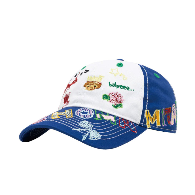b.Eautiful(ビューティフル)/ b.Eautiful x Shoma Mitani Babyeee Low Profile Hat -WHITE/BLUE-