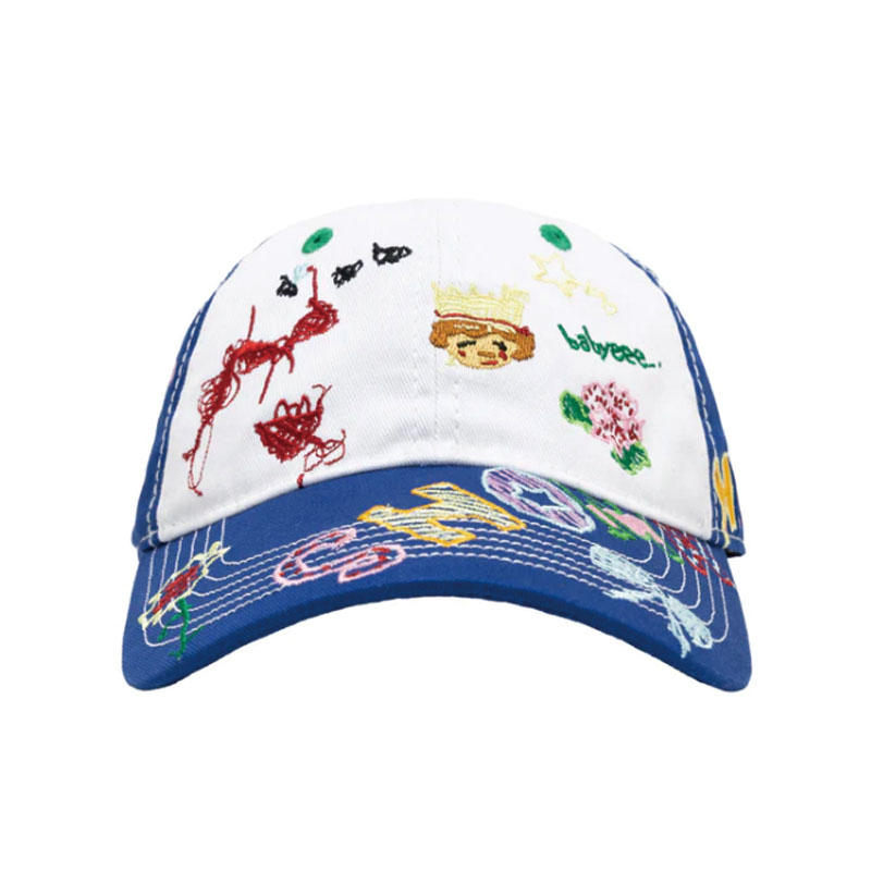 b.Eautiful(ビューティフル)/ b.Eautiful x Shoma Mitani Babyeee Low Profile Hat -WHITE/BLUE-