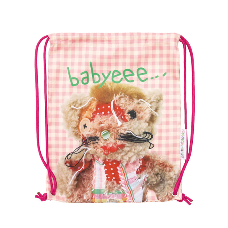 b.Eautiful(ビューティフル)/ b.Eautiful x Shoma Mitani Drawstring Bag -Pink / Brown-