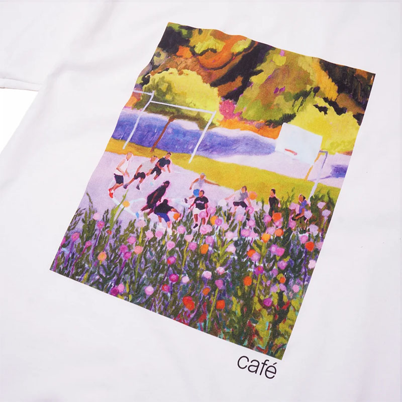SKATEBOARD CAFE(スケートボード カフェ)/ Courts Tee -WHITE-