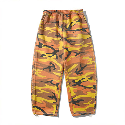 CASH ONLY(キャッシュオンリー)/ Strip Fleece Sweatpants -FALL CAMO-