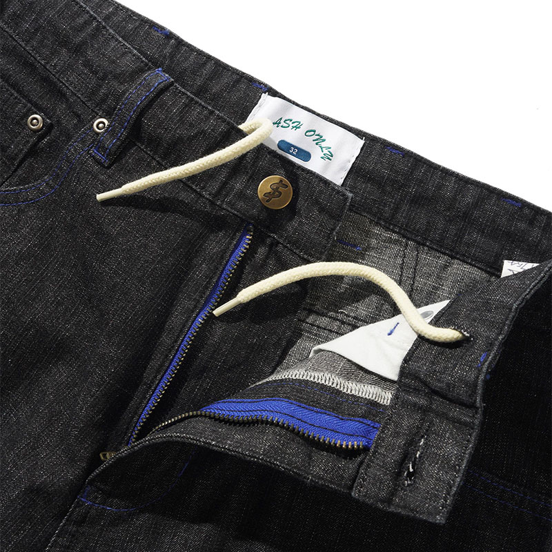 CASH ONLY(キャッシュオンリー)/ Break Denim Jeans -STREAKY BLACK-