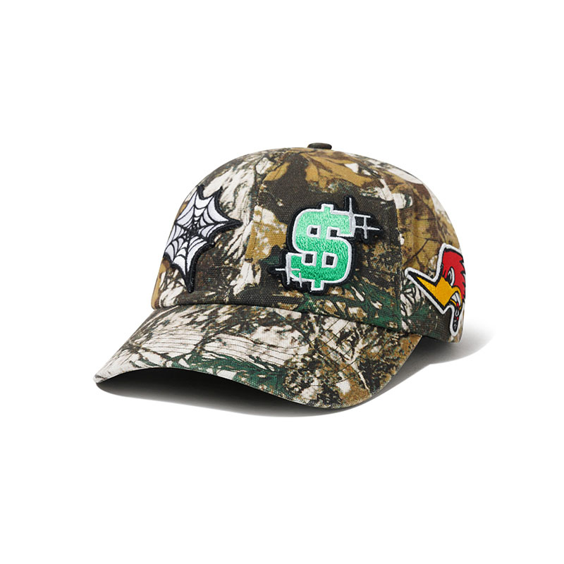 CASH ONLY(キャッシュオンリー)/ Service 6 Panel Cap -FOLIAGE CAMO-