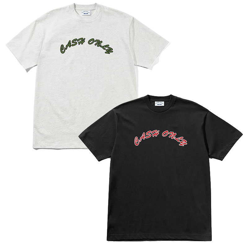 CASH ONLY(キャッシュオンリー)/ Grid Logo T-Shirt -2.COLOR-