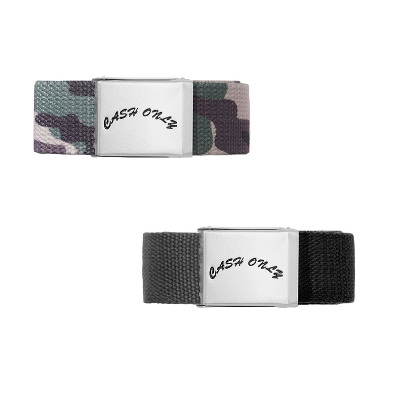 CASH ONLY(キャッシュオンリー)/ Logo Web Belt -2.COLOR-
