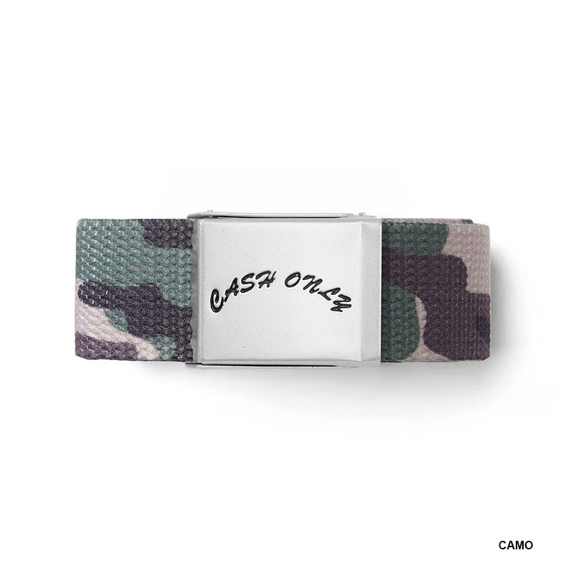 CASH ONLY(キャッシュオンリー)/ Logo Web Belt -2.COLOR-