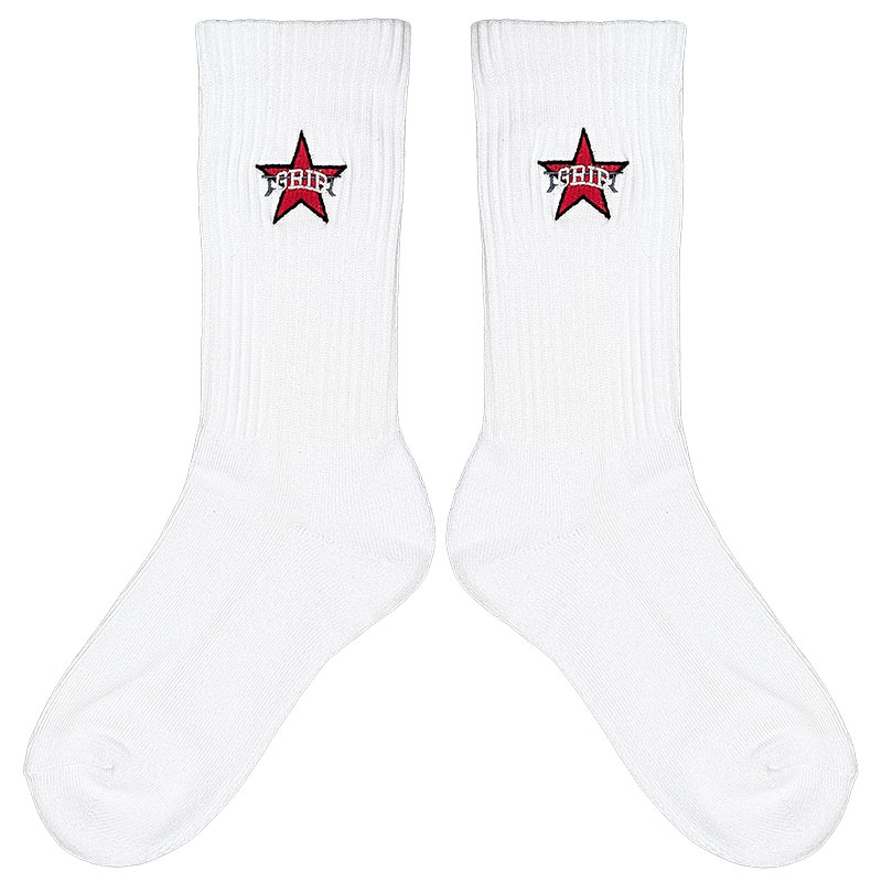 CLASSIC GRIP(クラシックグリップ)/ GRIP STAR SOCKS -WHITE-