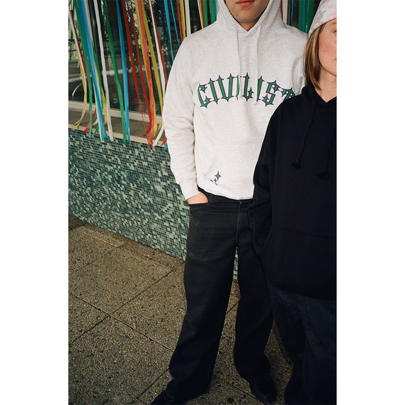 Civilist Berlin(シビリストベルリン)/ Spike Hood -GREY-